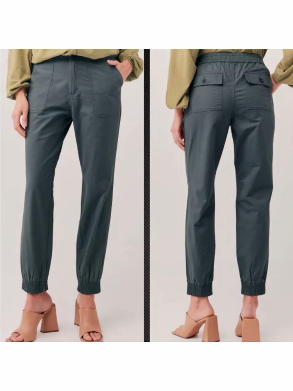 Pact Women's Dark Green Track Joggers
